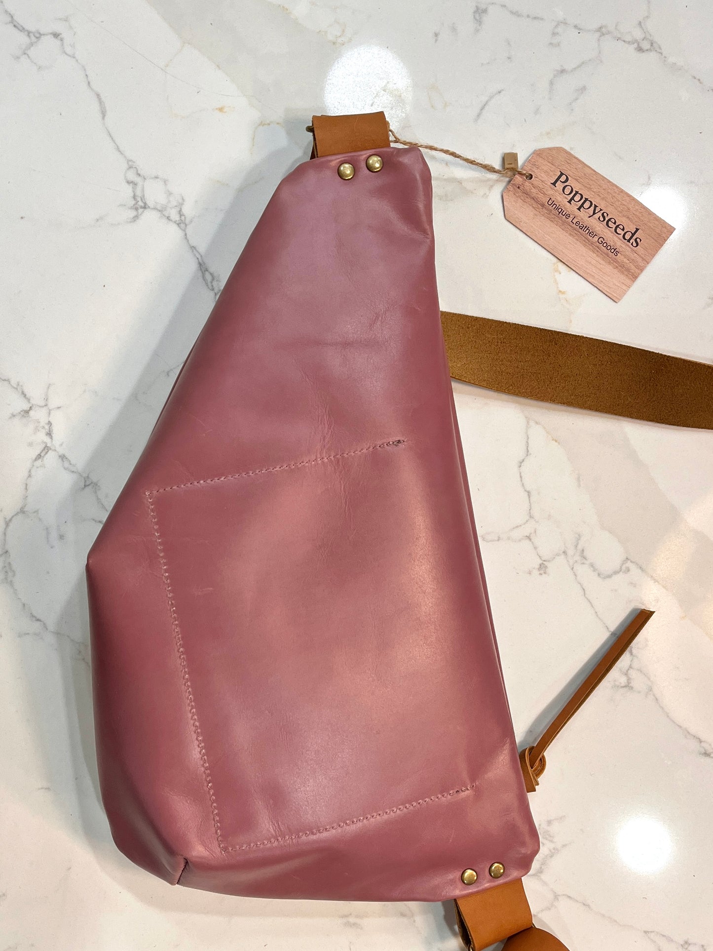 Lilac Leather Crossbody