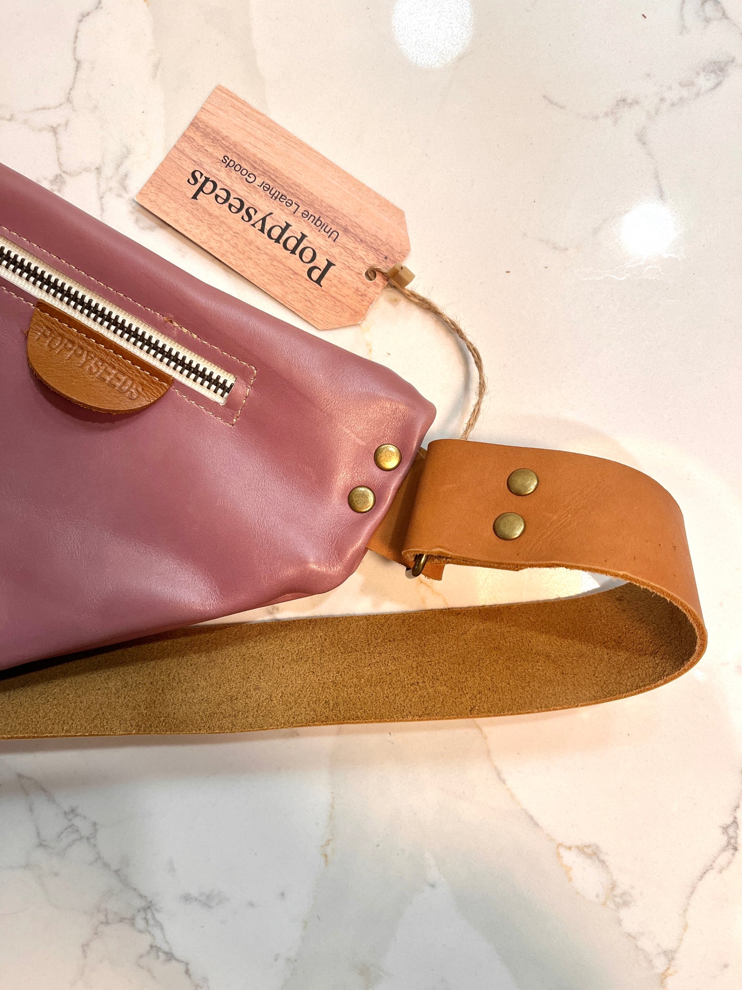 Lilac Leather Crossbody