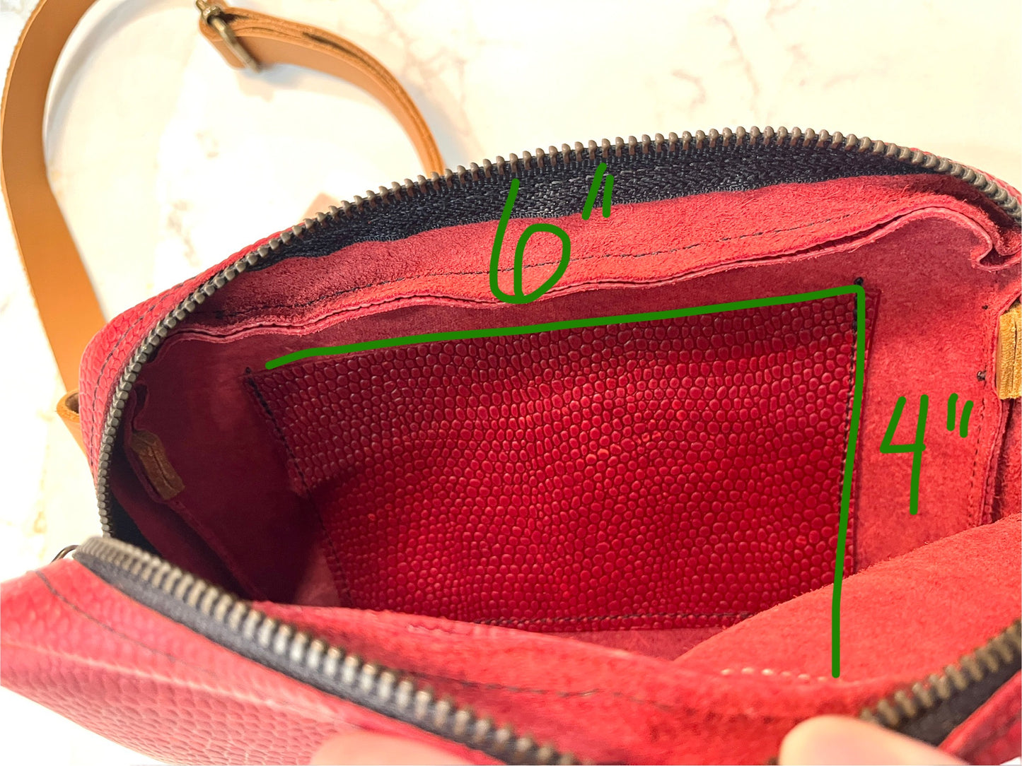 Cherry-Coke Leather Purse