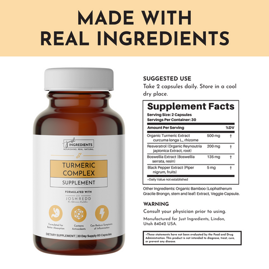 Just ingredients Tumeric Complex