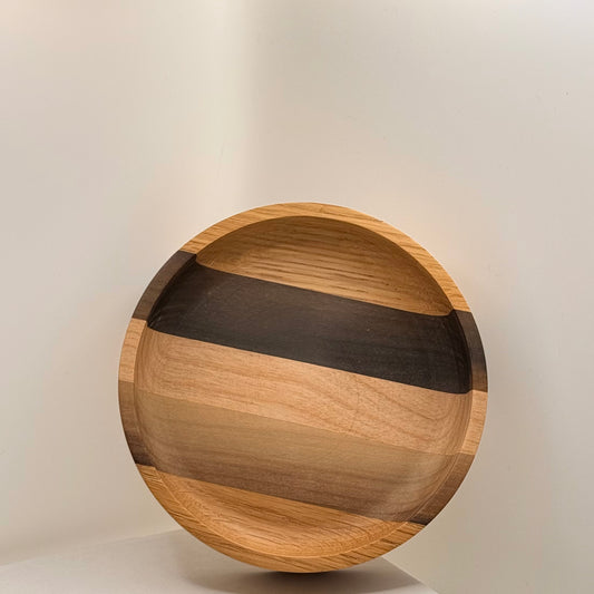 Locally Made Oak Poplar Variegated Bowl