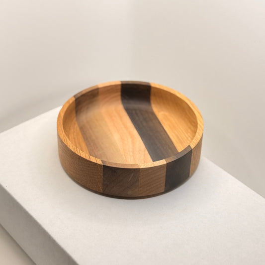 Locally Made Oak Poplar Variegated Bowl