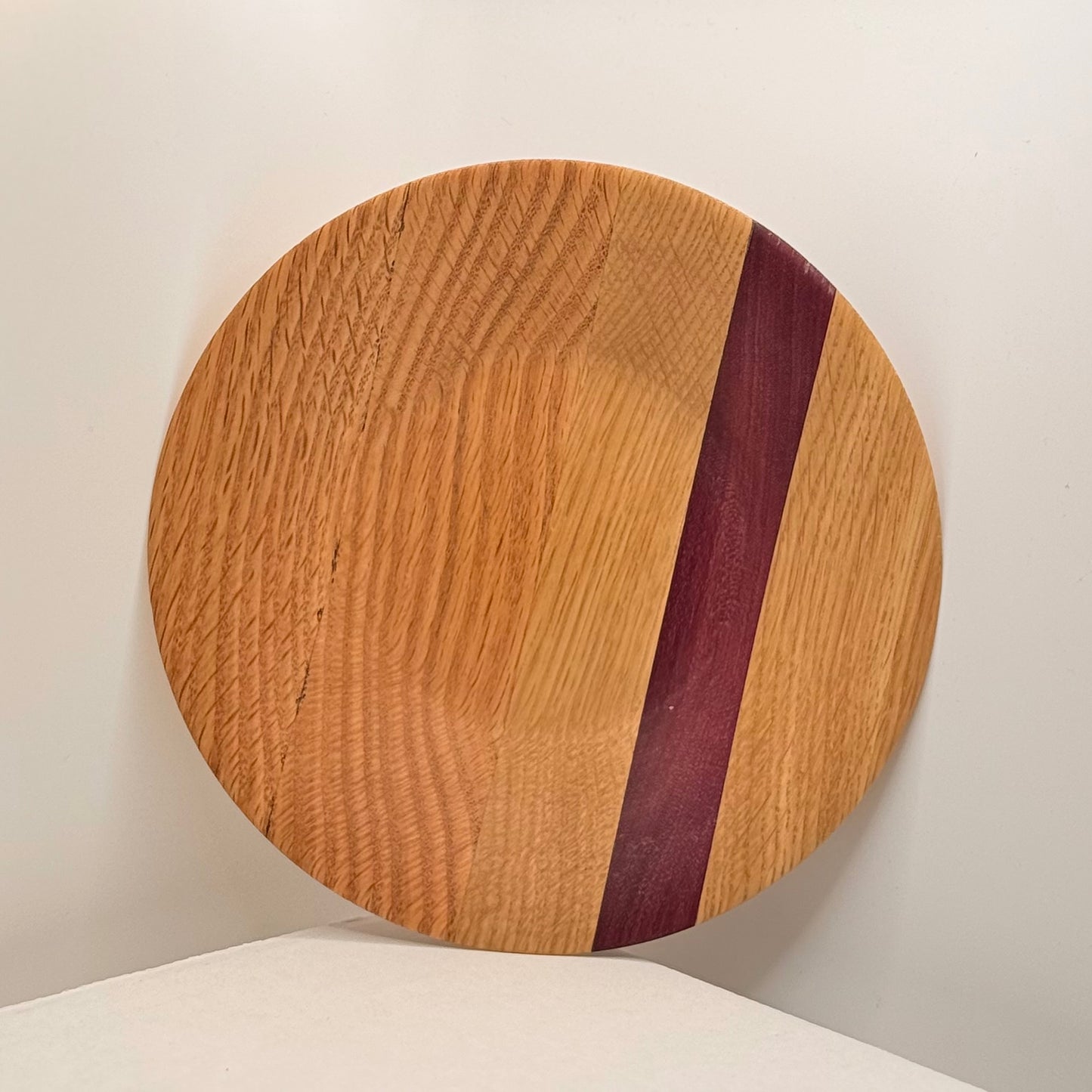 Locally Made Oak+Purpleheart Stripe bowl