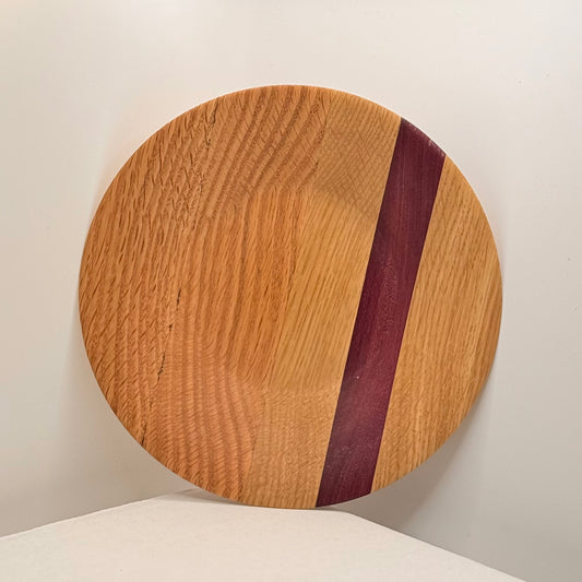 Locally Made Oak+Purpleheart Stripe bowl