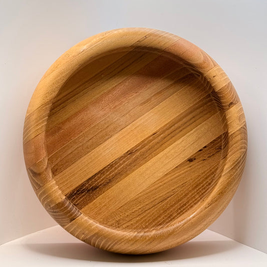 Locally Made 8” Locust+Mahogany Round Edge Bowl