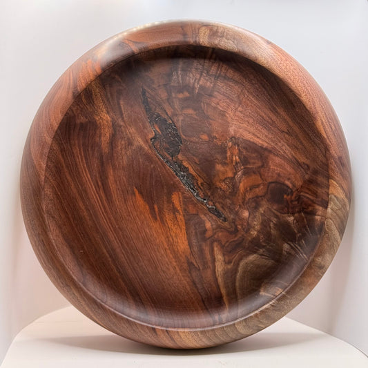 Locally Made 10.5” Walnut Round Edge Bowl