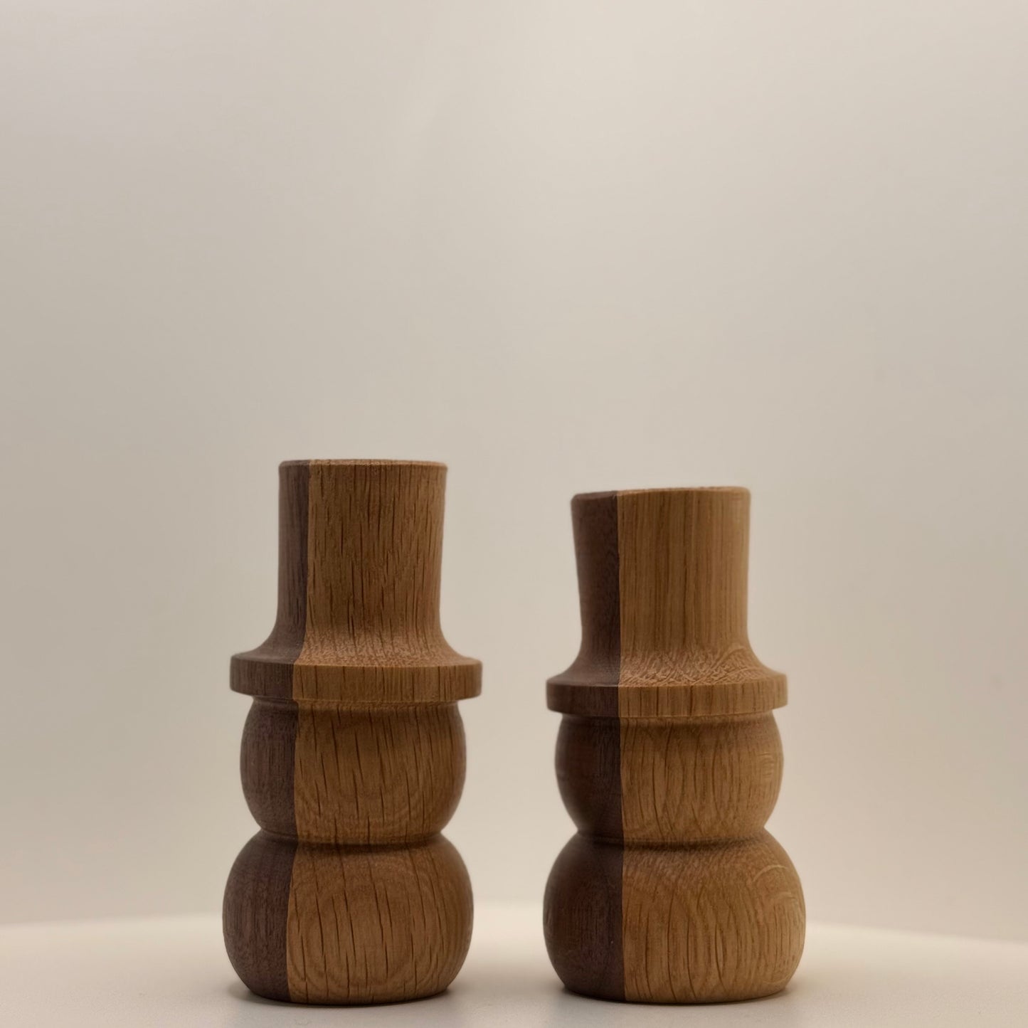 Locally Made Oak&Walnut Wood Snowman