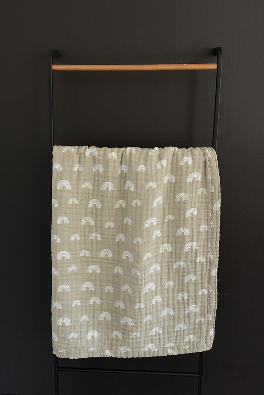 Sand Rainbow Muslin Quilt