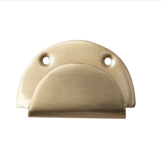 Metal Wall Hook/Drawer Pull, Antique Brass Finish