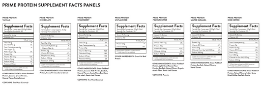 PRIME PROTEIN: 4 Flavors