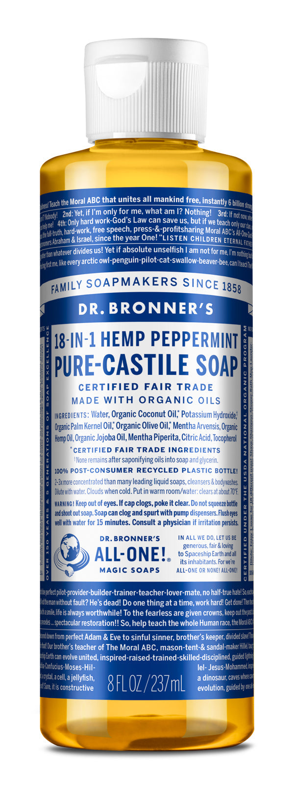 Dr Bronner's 18 in 1 Castile Soap