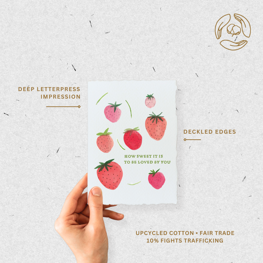 Strawberry Love Farm | Eco-Friendly Greeting Card