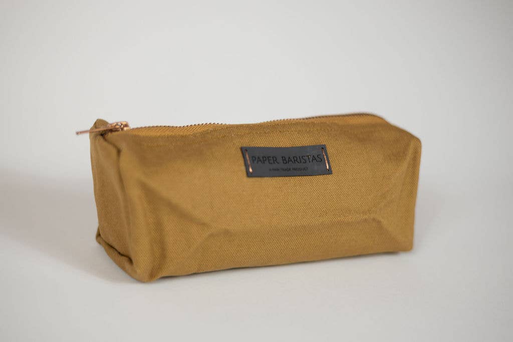Leak Proof Recycled Canvas Pencil Bags