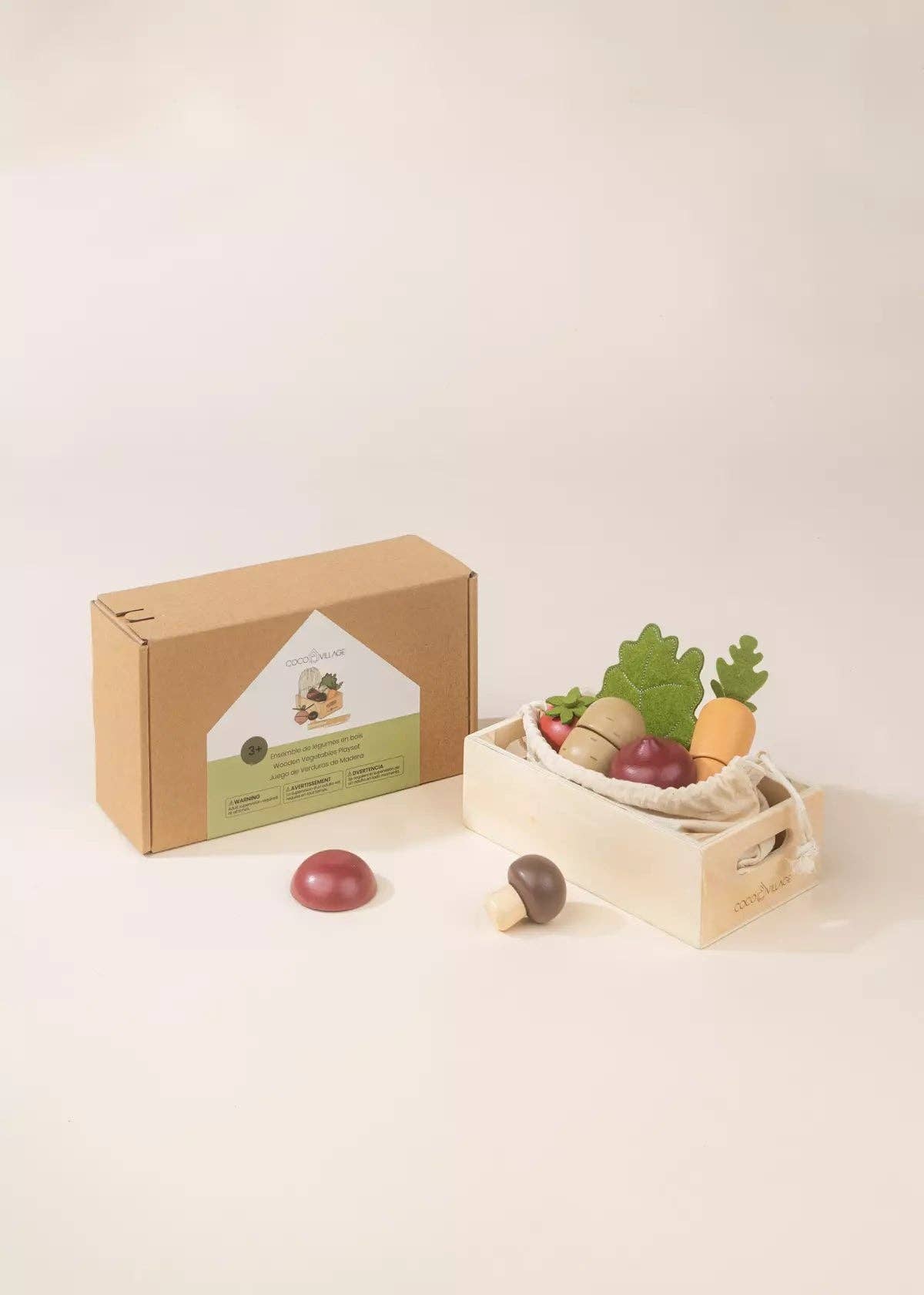 Wooden Vegetables Playset