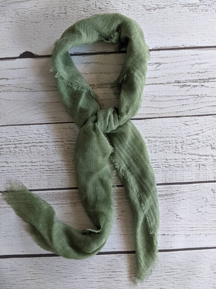 Lainey Linen Scarves! Unique, Hand Dyed Scarf (32" Square)
