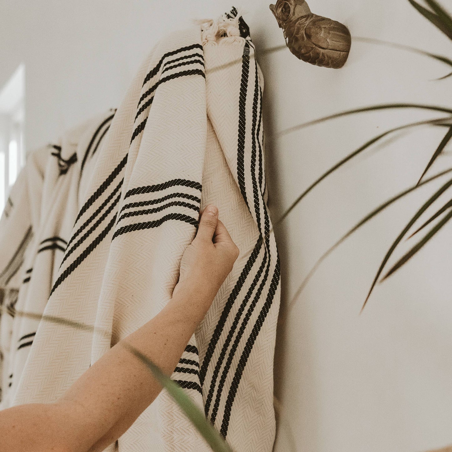 Jumbo Henley Turkish Cotton Throw Blanket