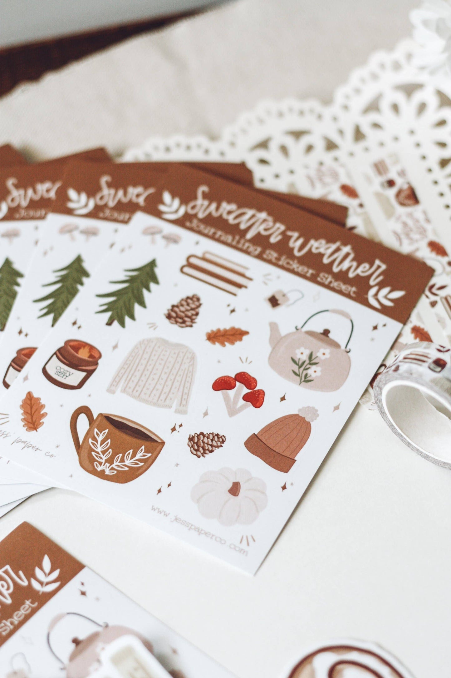Fall Journaling Sticker Sheet
