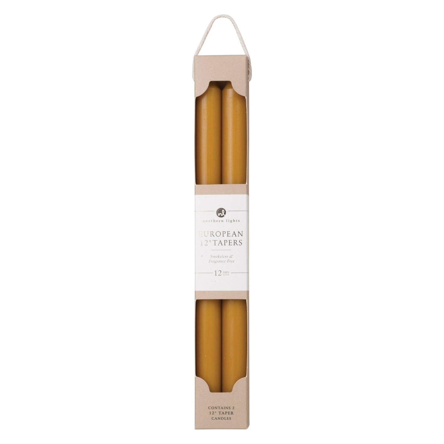 12" Tapers - 2pk: Caramel