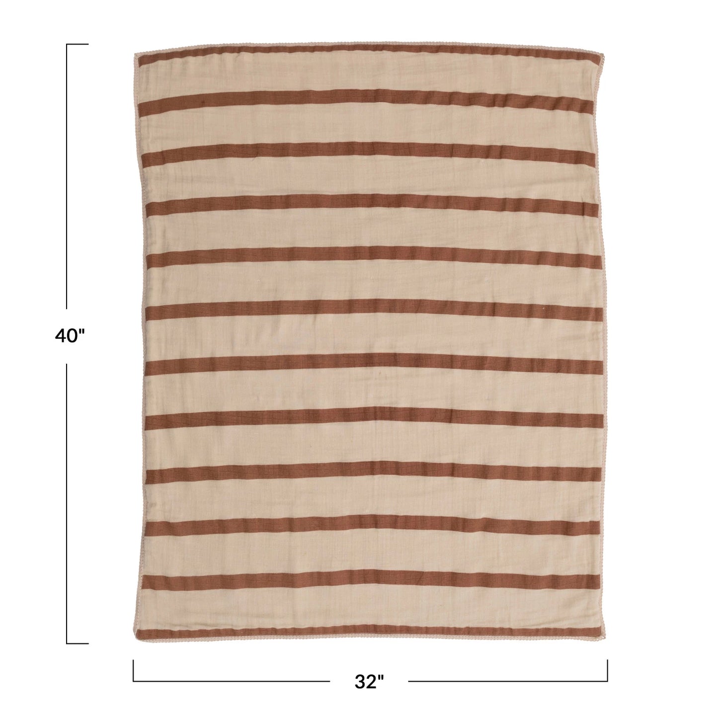 Cotton Double Cloth Printed Baby Blanket in Bag