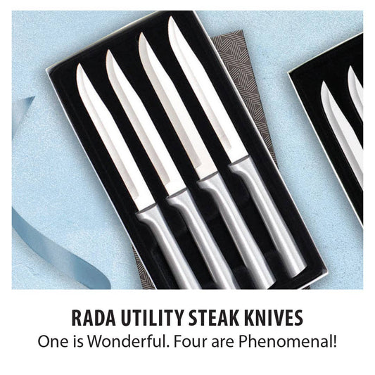 Silver Four Utility/Steak Knives Gift Set