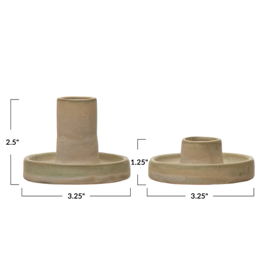 Stoneware Taper Holders