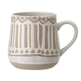 Hand-Painted Stoneware Mug, 3 Styles