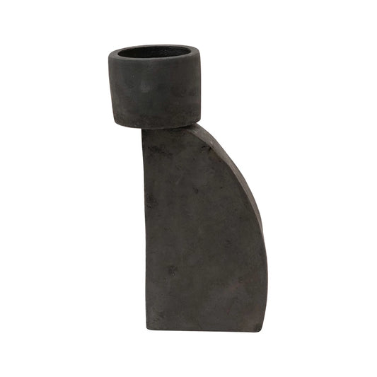 Terracotta Planter/Tealight Holder Black