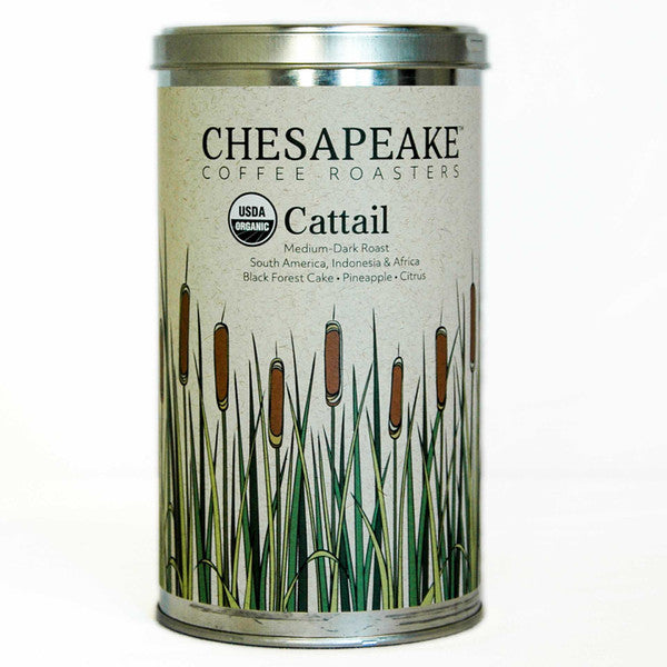 Chesapeake Coffee Roasters Organic Cattail Whole Bean 12oz