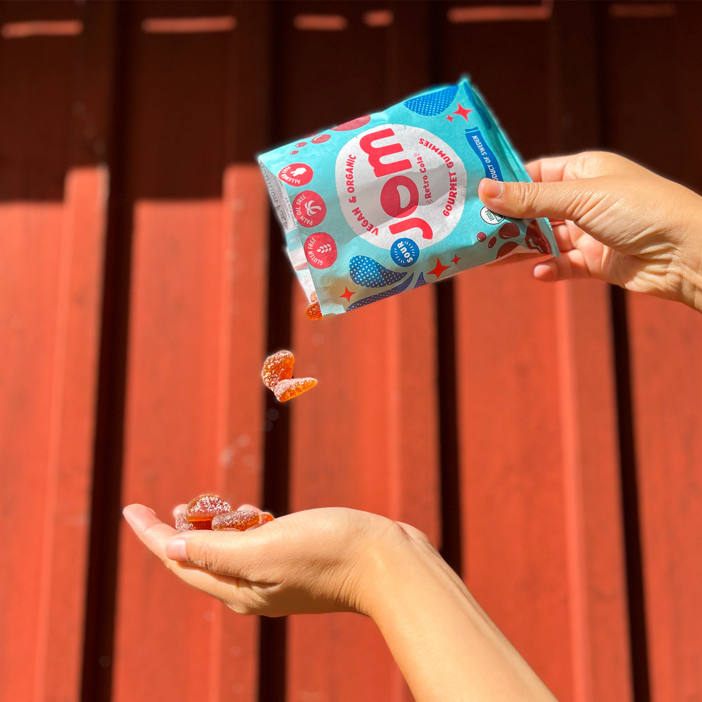 Organic and Vegan Swedish Sour Retro Cola Gummies