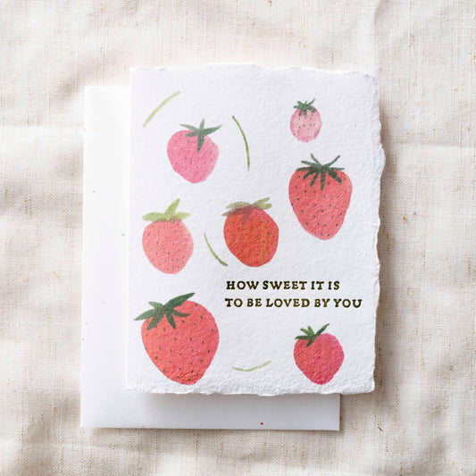 Strawberry Love Farm | Eco-Friendly Greeting Card