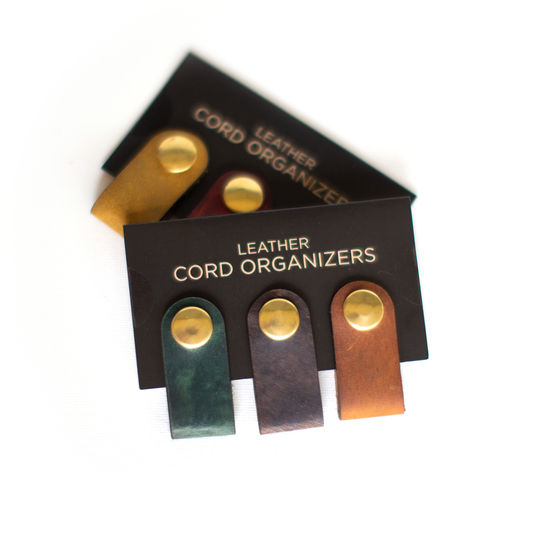 Mini Leather Cord Organizer: Mix it up! artist's color choice