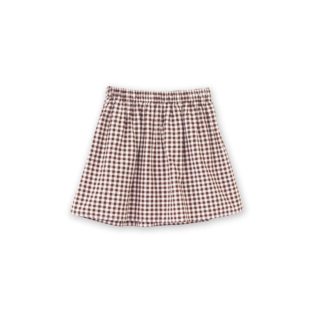 Youth Skirt | Walnut Check