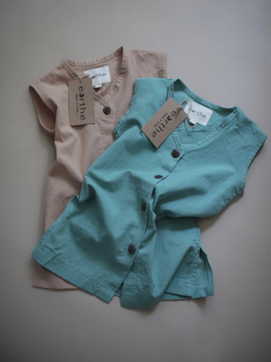 Button Up Dress / Natural