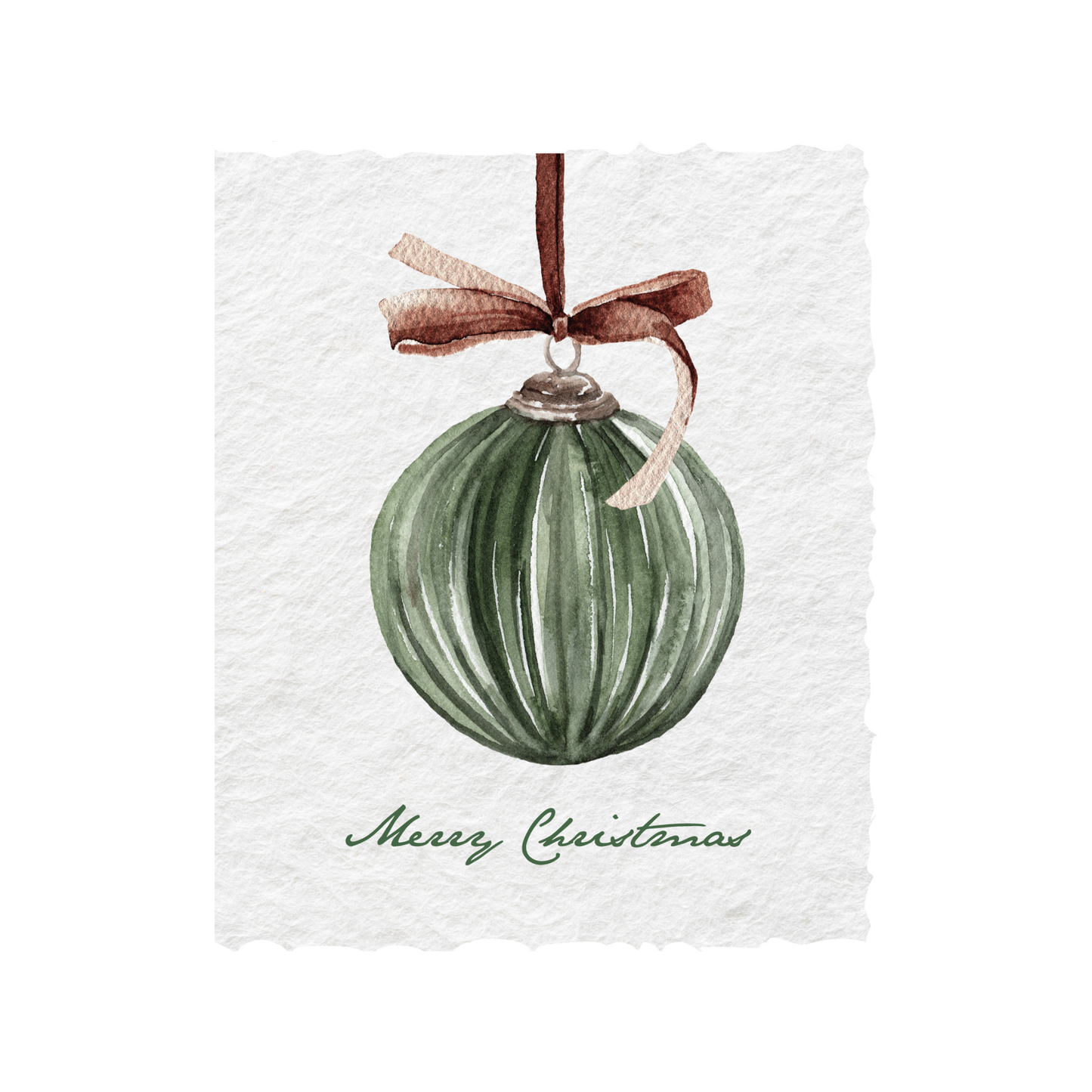 Box Set Merry Christmas Ornament | Holiday Greeting Card