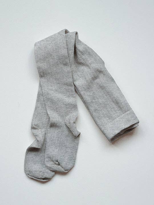 The Ribbed Tight: Gray Melange