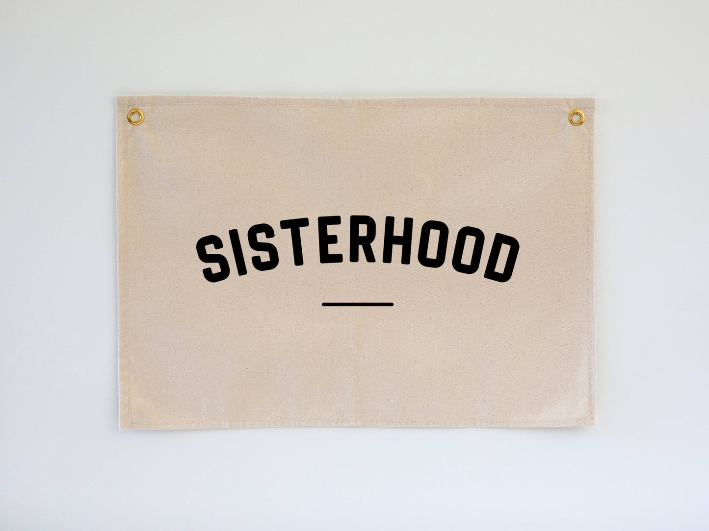 Sisterhood Modern Canvas Banner • Sisters Wall Flag