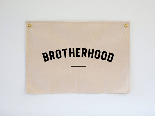 Brotherhood Modern Canvas Banner • Brotherhood Wall Flag