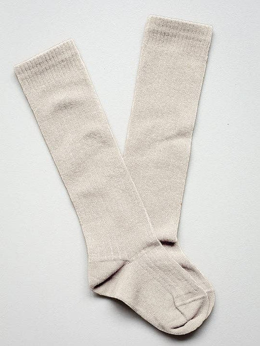 The Ribbed Socks: Oatmeal