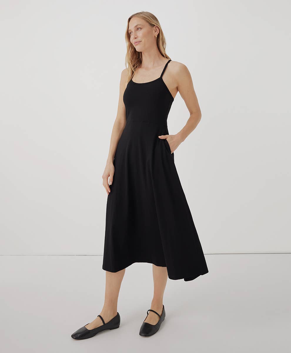 Women's Fit & Flare Midi Dress