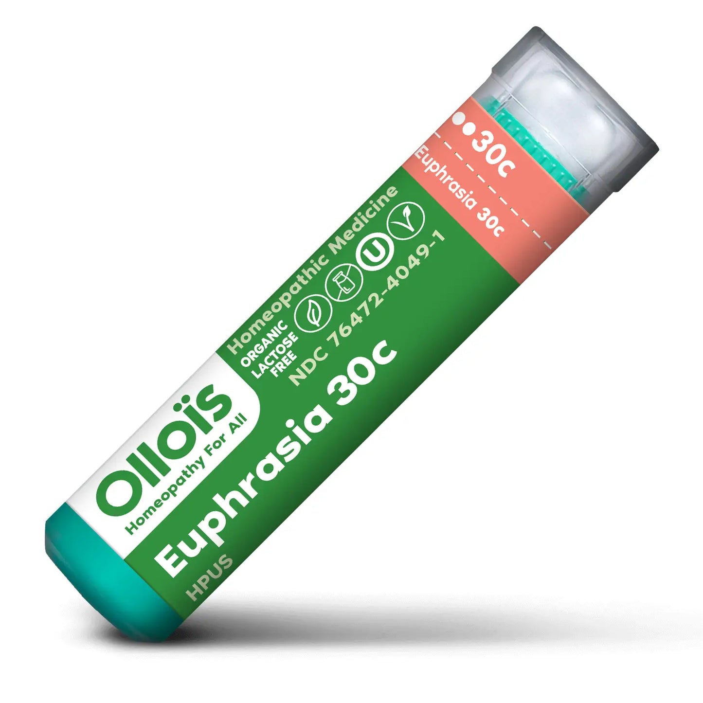 Olloïs Euphrasia 30c Organic Lactose-Free Kosher, 80 Pellets