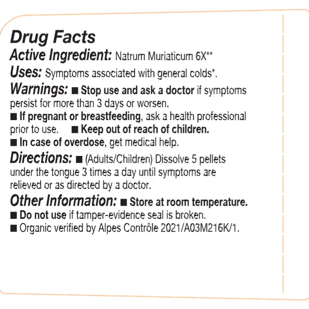 Olloïs Cell Salt #9 Natrum Muriaticum 6x - Organic & Vegan