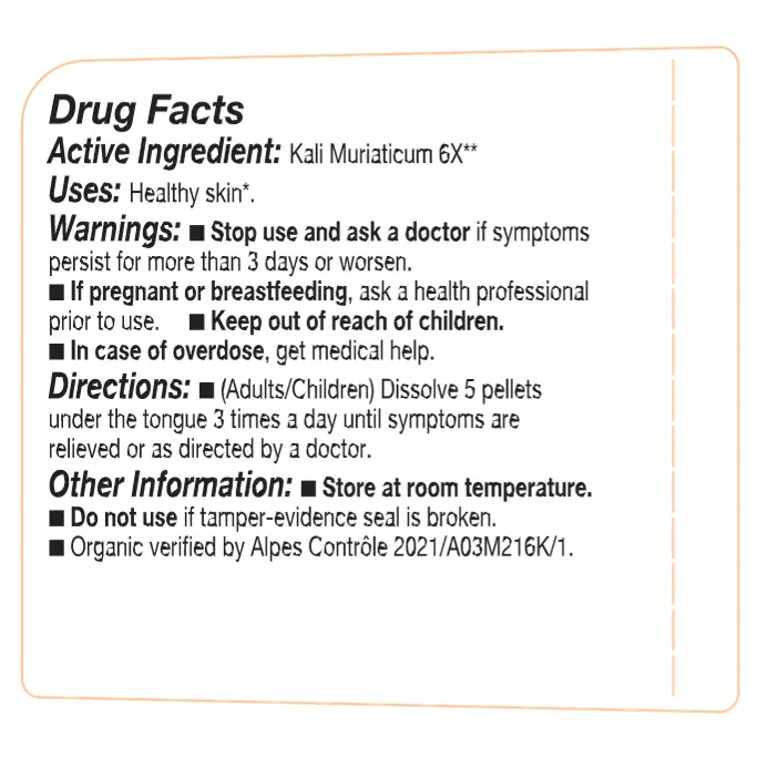 Olloïs Cell Salt #5 Kali Muriaticum 6x - Organic & Vegan