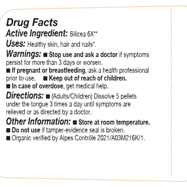 Olloïs Cell Salt #12 Silicea 6x - Organic & Vegan, 80 Plts