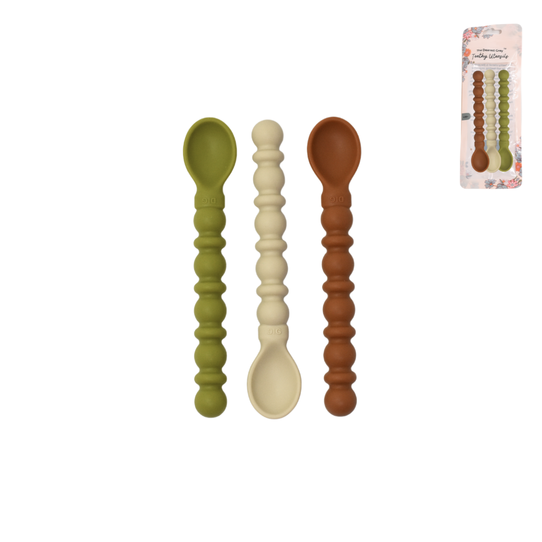 Teethy Utensil | Teether & Spoon In 1| 70's Vibe