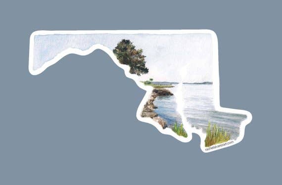 Maryland Car Decal - Chesapeake Bay