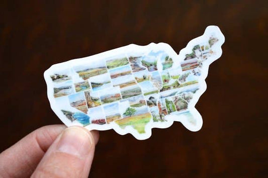 United States Laptop Sticker