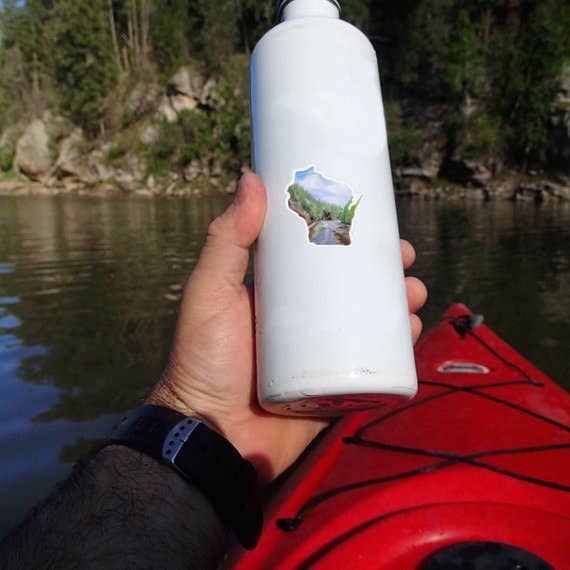 Wisconsin State Vinyl Laptop Decal Sticker