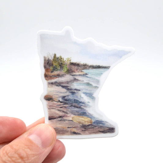 North Shore Minnesota Vinyl Sticker (mini)