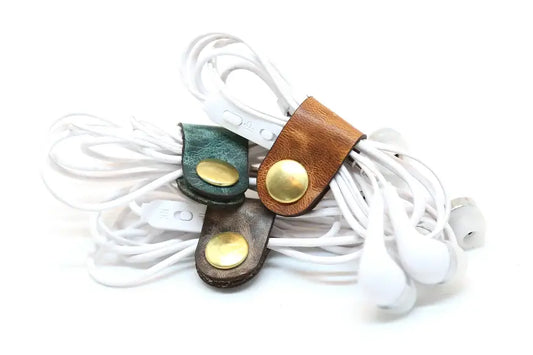 Mini Leather Cord Organizer: Mix it up! artist's color choice