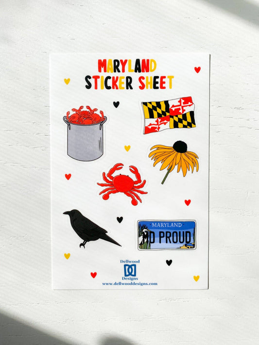 Maryland Sticker Sheet